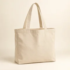 Natural canvas tote